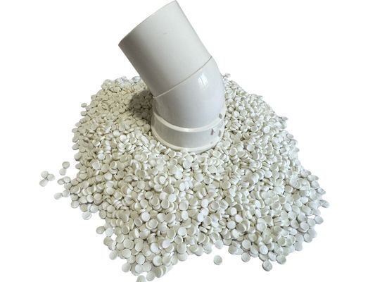 White Hard Rigid Upvc PVC Raw Material For Bend Pipe Fitting UPVC Compound Granules