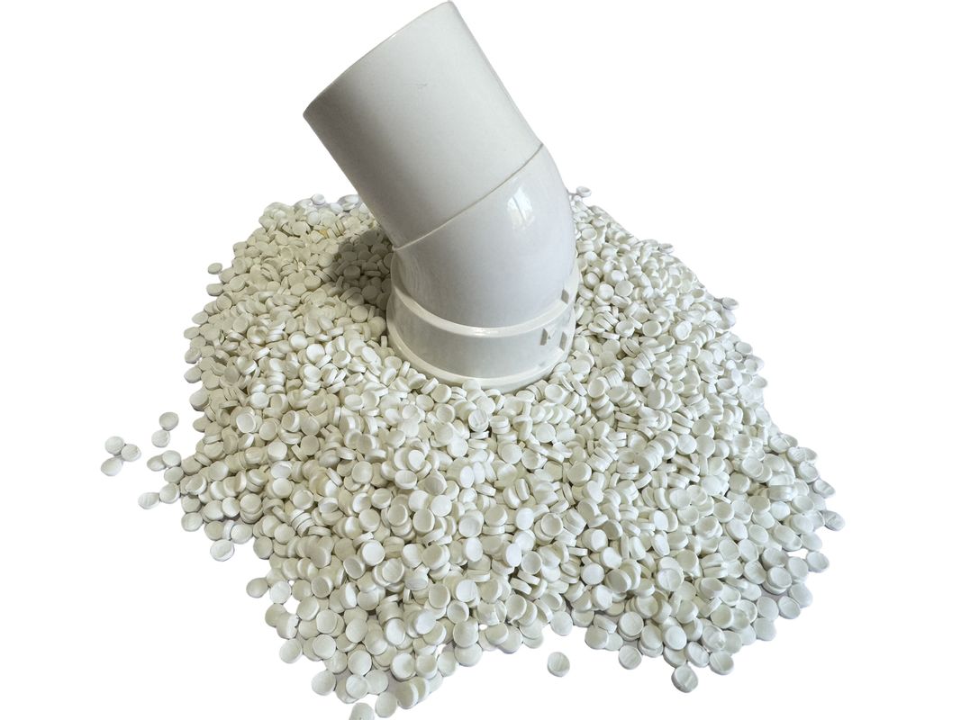 White Hard Rigid Upvc PVC Raw Material For Bend Pipe Fitting UPVC Compound Granules